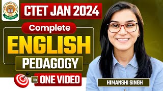 CTET 2024  English Pedagogy Complete Marathon by Himanshi Singh [upl. by Esilegna]