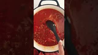 How To Make One Pot Beef Spaghetti Bolognese Recipe shortsvideo food shorts viralvideo [upl. by Rdnaskela]