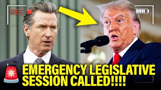 🚨Newsom Calls EMERGENCY SESSION to STOP Trump [upl. by Nailliw]