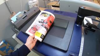 Printing and Binding Newsletters Labels Marketing Flyers Folded Brochures [upl. by Ddene136]