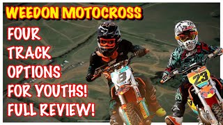 Weedon Motocross Track Review  Four Options of Youth Tracks amp Parents Can Ride With Their Kids [upl. by Kittie]