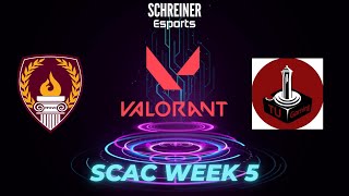 SCAC Week 5 Valorant Schreiner Vs Trinity University [upl. by Magdalen24]