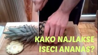 Kako najlakse iseci ananas By Kucni Trikovi [upl. by Nelg]