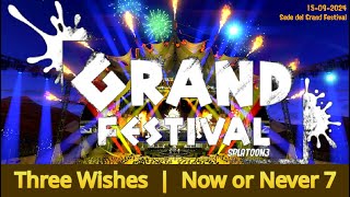 Splatoon 3 Final  Grand Festival Three Wishes Performance Now or Never 7 Edit [upl. by Lukas]