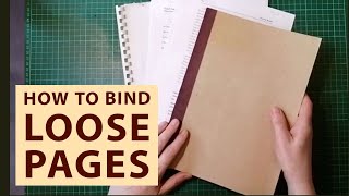 How to Bind Loose Pages Together A Simple Method [upl. by Graehme]