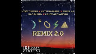 Myke Towers Anuel AA Bad Bunny Rauw Alejandro amp Natti Natasha  Diosa Remix 20 MASHUP [upl. by Ynohtona]