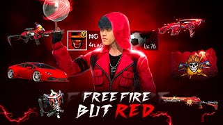 FREEFIRE BUT ONLY RED CHALLENGE IN SOLO VS SQUAD🍷🪂ZEROX FF [upl. by Flss]