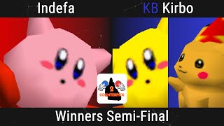 CounterPick 2 Winners Semis  Indefa Kirby vs Kirbo Pikachu Kirby [upl. by Simah]