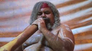 Traditional Didgeridoo Rhythms by Lewis Burns Aboriginal Australian Artist [upl. by Ylrebme]