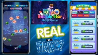 Merge Game Bubble Star Real Or Fake  Merge Game Bubble Star Withdrawal  Merge Game Legit Ba [upl. by Ayitahs]