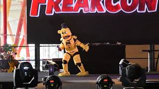 Freakcon 2020  Concurso cosplay  Golden Freddy  Five Nights at Freddys FNAF [upl. by Docilla298]