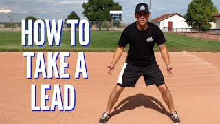 Baserunning Tips  How to Take a Lead From First Base [upl. by Giffie]