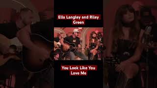 Ella Langley and Riley Green “You Look Like You Love Me” live performance [upl. by Annasiul]