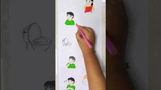 Bengali moms and ghost👻in paper folding art🩷cartooncomedyshortsartforyoubtsfunnydrawinglike [upl. by Wivestad]