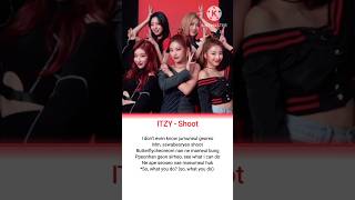 itzy shoot ITZY Shoot lyricskpop song yeji ryujin shortsBTSarmyforever7773 [upl. by Weinstock]