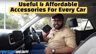 7 MUSTHAVE Accessories For Your Car  Useful amp Affordable  MotorBeam [upl. by Etnaed]