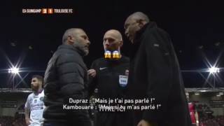 CHOQUANT ÉCHANGE😱‼️ ENTRE Dupraz et Antoine Kombouaré [upl. by Tychonn670]