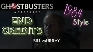 Ghostbusters Afterlife END CREDITS 1984 STYLE [upl. by Luckett683]