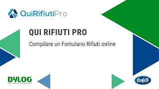 Qui Rifiuti Pro  Come compilare un formulario rifiuti online [upl. by Kylynn]