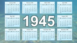 Calendar 1945 [upl. by Homans966]