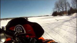 Arctic Cat F7 Tony Stewart Edition On A Lake [upl. by Rehttam654]