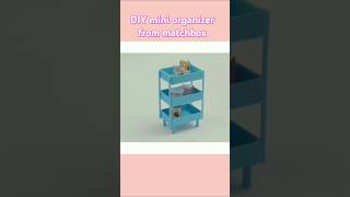 DIY mini organizer from matchbox shots shorts craft youtubeshorts trending [upl. by Schoening624]