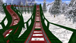 Reindeer Run North Pole Roller Coaster [upl. by Nyrual]