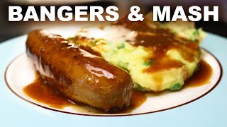 Quick bangers and mash  onion and Marmite gravy  Irish champ [upl. by Rehpinej]