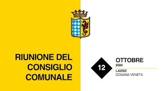 Consiglio Comunale di Lazise  12 Ottobre 2024 [upl. by Retloc]