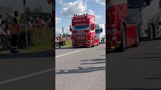 Dijkstra Haaksbergen amp Hoitink Scania Next Generation amp 164L Open Pipe V8 Truckstar Festival 2024 [upl. by Enilauqcaj813]