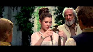 Star Wars IV A new hope  Final Scene The Throne Room and End Title [upl. by Rufena]