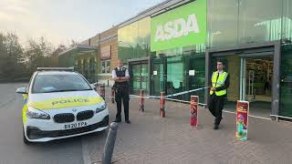 Bloodbath after security guard is stabbed at Asda Stepney Green [upl. by Crandale]