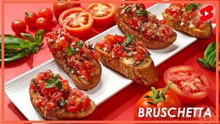 Bruschetta Recipe  Italian Food shorts [upl. by Tuttle76]