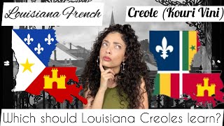 Louisiana Creole Louisiana French or standard French Which should Louisiana Creoles today learn [upl. by Niatsirhc]