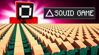 456 Villagers Simulate Squid Game in Minecraft [upl. by Avenej]