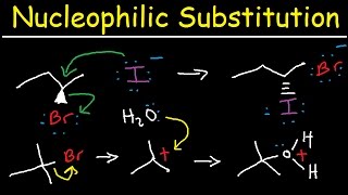 Nucleophilic Substitution Reactions  SN1 and SN2 Mechanism Organic Chemistry [upl. by Longo]