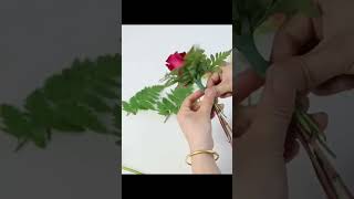 how to make a prom wrist corsage 🌹 [upl. by Scheer140]