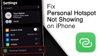 How to Fix Personal Hotspot Not Showing on iPhone 4 Ways [upl. by Atselec]