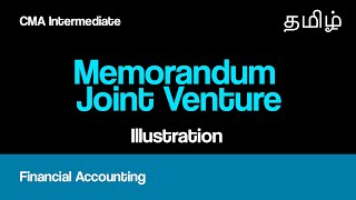 Memorandum Joint Venture Illustration  Financial Accounting [upl. by Feldstein]