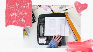 how to print digital planner inserts [upl. by Sinegra583]