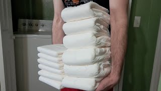 Putting diapers in a dryer makes them double in size amazing way to fluff Betterdry diapers [upl. by Binky790]