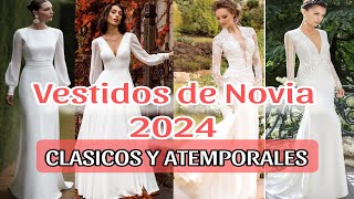 VESTIDOS DE NOVIA CON MANGAS EN TENDENCIA DE MODA 2024  Clasico y ELEGANTE Para Tu Boda Perfecta [upl. by Patience600]