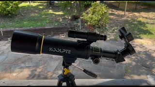 Koolpte 70mm Aperture 400mm AZ Mount Astronomical Refracting Telescope 20x 200x for Kids Adults [upl. by Menell25]