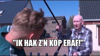 Piet 89 schiet met pistool op buren “Ik laat ze verbrandenquot [upl. by Namruht]