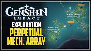 Perpetual Mechanical Array Genshin Impact  How to Reach [upl. by Ynatirb]