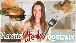 Recettes de Steaks vegan  Faciles rapides amp petit budget [upl. by Shirline345]