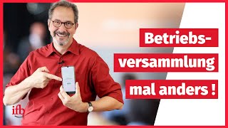 Betriebsversammlung Neue Methoden [upl. by Treva]