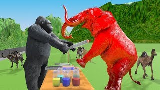 Learn Colors With Wild Animals Toys For Kids  Learn Colors With Wild Zoo Animals for children [upl. by Cryan371]