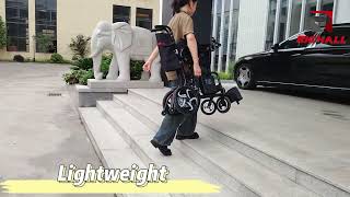 RichallLightweight electric wheelchairelectricwheelchair carbon wheelchair [upl. by Gruver370]