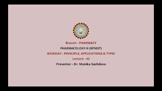 PharmacologyII  Bioassay Principle Applications amp Types AKTU Digital Education [upl. by Trinette832]